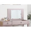CAVINAS Vanity Desk with Mirror Dressing Table with Flip-top Mirror, Storage Drawers, Makeup Desk with Tufted Seat Stool for Apartment - 4 of 4