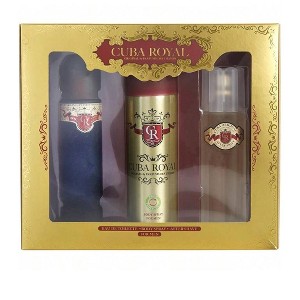 Cuba Royal by Cuba for Men - 3 Pc Gift Set 3.3oz EDT Spray, 6.6oz Body Spray, 3.3oz After Shave - 1 of 1