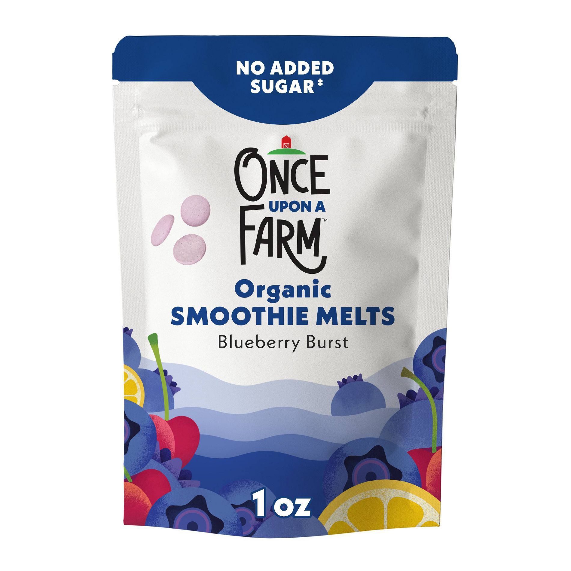 Once Upon a Farm Organic Smoothie Melts Baby Snacks - Berry Burst - 1oz
