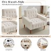 NicBex Velvet Accent Chair,Upholstered Living Room Chairs with Mid-Height Tufted Backrest,Modern Arm Chair,Accent Chairs for Living Room - 4 of 4