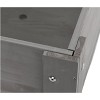 WELLFOR Rectangular Wood Outdoor Garden Bed Gray 16"x31" - 2 of 4