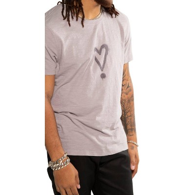 Men's Exclamation Heart Graphic Short Sleeve Knit Tee - ON THIS DAY
