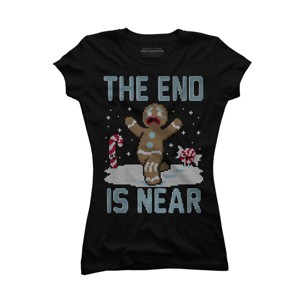 Junior's Design By Humans Christmas Is Near! By Raffiti T-Shirt - 1 of 3