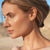 Gold Huggie Earrings for Women, 14K Real Gold Plated, Small Hoop Earrings Cartilage Ear Cuff - 3 of 4