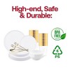 Smarty Had A Party White Flat Round Disposable Plastic Tableware Set (120 Settings) - 4 of 4