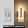 DORESshop Modern LED Night Lights Plug Into Wall-Dimmable with Dusk-to-Dawn Sensor, Decorative for Bedroom and Hallway(1-Pack) - 4 of 4