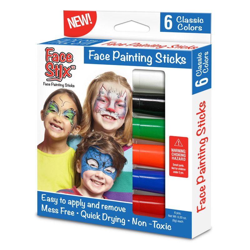 Kwik Stix Face Stix Face Painting Sticks, 6 Count, 1 of 2