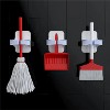 LunaLulinlk Wall Mount Broom Gripper Mop Holders, Broom Hooks Mop Clips Self Adhesive No Drilling , Broom and Dustpan Hanger 4 PCS White - 4 of 4