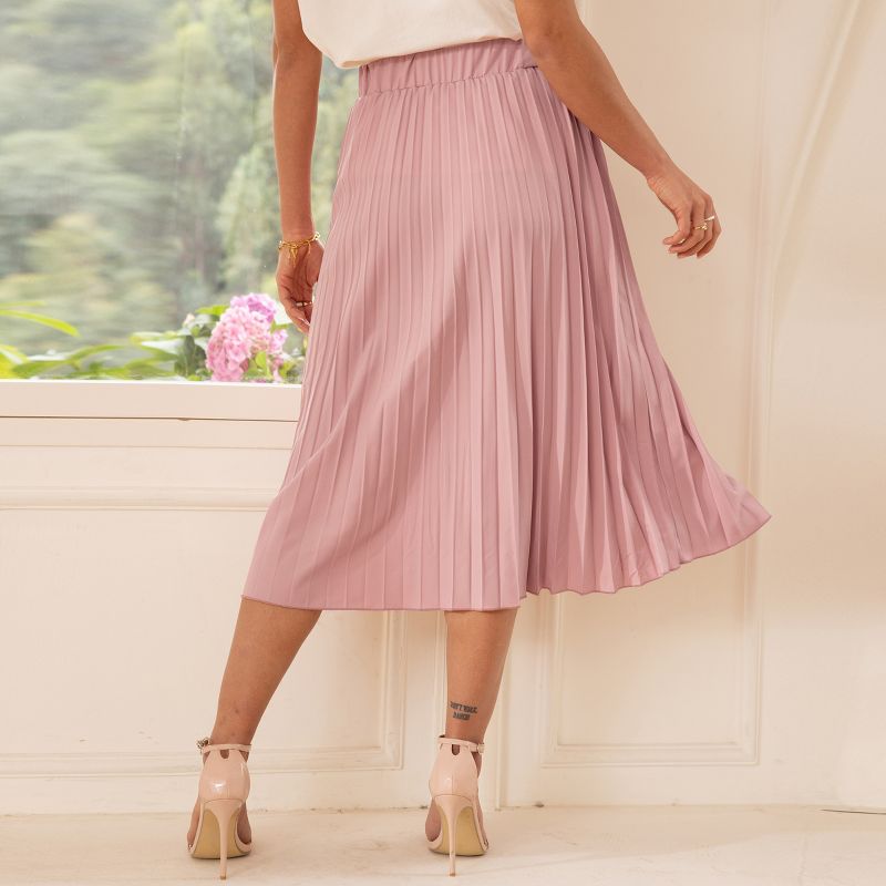 Women's Pleated Lace Up Midi Skirt - Cupshe, 4 of 6