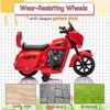 White 6V Licensed Ride On Motorcycle For Kids Toddlers With Music Headlight Electric Dirt Bike Ages 18 Months To 5 Years White - 2 of 4