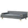PawHut Soft Foam Large Dog Couch for a Fancy Dog Bed, Spongy Dog Sofa Bed, Washable Cover, Elevated Dog Bed - 4 of 4