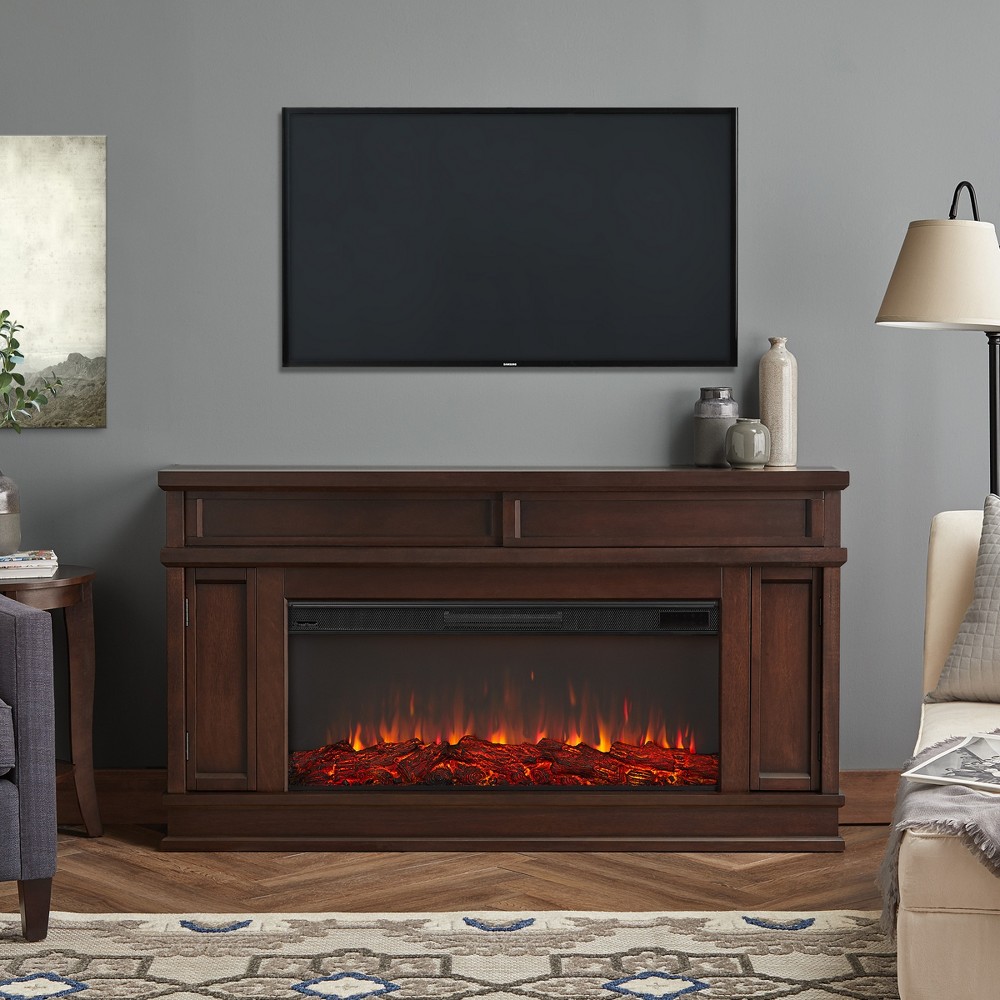 Photos - Electric Fireplace RealFlame Real Flame Torrey Electric Decorative Fireplace Dark Walnut 