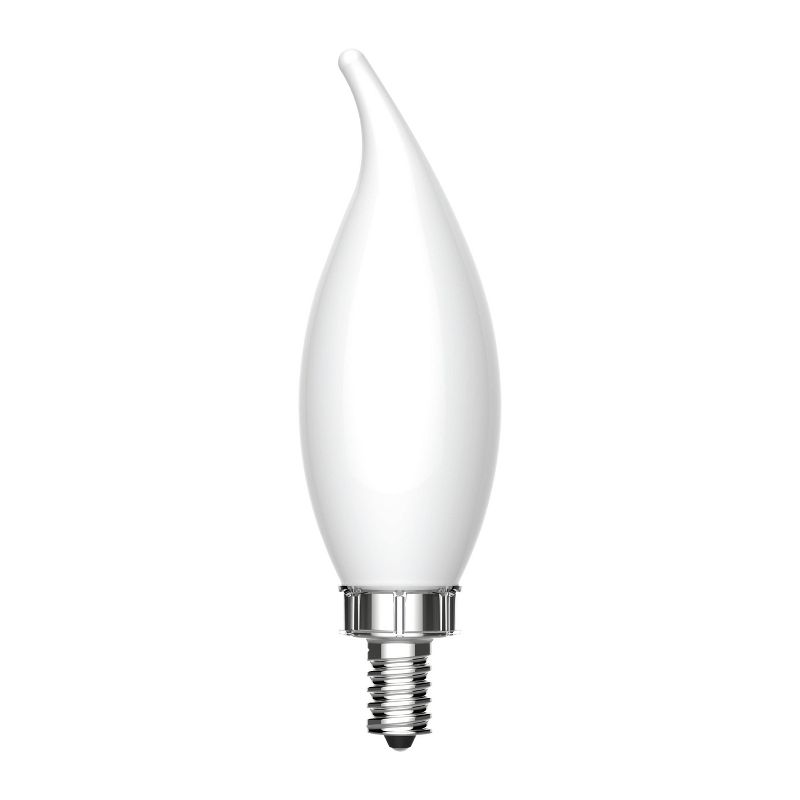 GE 2pk 8 Watts Soft White Candelabra Ultra Bright LED Decorative Light Bulbs, 4 of 8