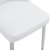 Lyngins Modern Dining Chairs with Metal Legs,Upholstered Kitchen Chairs with Curved Backrest,PU Chairs for Dining Room,Kitchen - 4 of 4