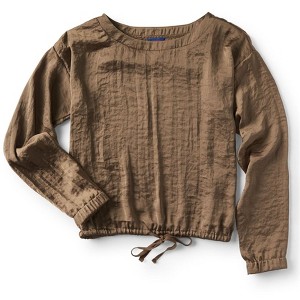 Aeropostale Womens Long Sleeve Knit Blouse, Green, Medium - 1 of 1