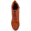 Journee Womens Baylor Lace Up Stacked Heel Booties - 4 of 4