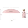 Clotth Compact Travel Umbrella - Mini UV Protection Sun and Rain Umbrella, Portable Windproof Sunshade for Students, Foldable  Umbrell - 3 of 4