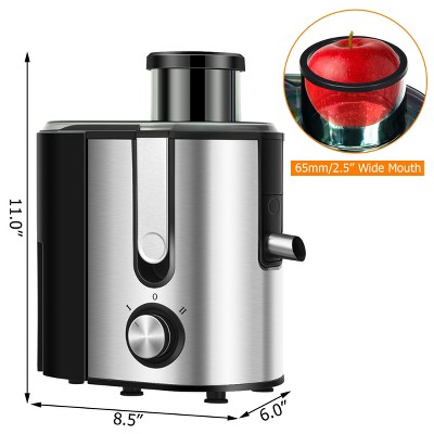 Juicer Machines 850W Centrifugal Juicer Extractor Press Juicer Machine 3 Inch Wide Mouth 2-SPEED with LED Light Aqua One Button Easy Clean Stainless Steel Juice Blender for Vegetables and Fruits