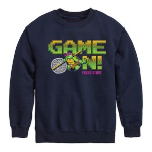Boys' - Teenage Mutant Ninja Turtles - Game On Don Graphic Long Sleeve Fleece Sweatshirt - 1 of 4