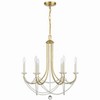 Crystorama Lighting Delilah 6 - Light Chandelier in  Aged Brass - 2 of 3