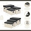 Cheung's 6144-3 - Ellaran Set of 3 Shagreen & Wicker Trunks - 4 of 4