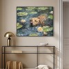 Art Remedy Monet Water Lilies Dog Rustic Chic Farmhouse Wall Art Framed - 2 of 4