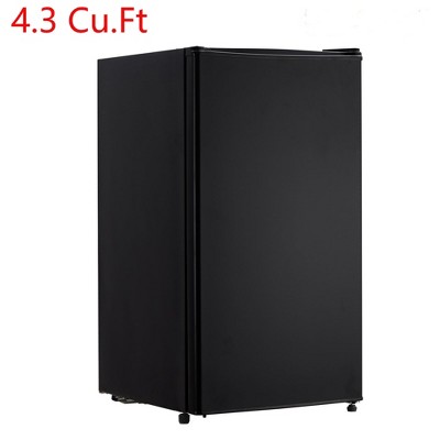 4.3 Cu.Ft Mini Fridge With Freezer Adjustable Thermostat & Reversible Single Door