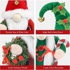Gnomes Plush, 2Pack Handmade Elf Santa Tomte Swedish Gnome Scandinavian Figurine Nordic Gnomes Plush Christmas Elf Doll Christmas Decoration Ornaments - 4 of 4