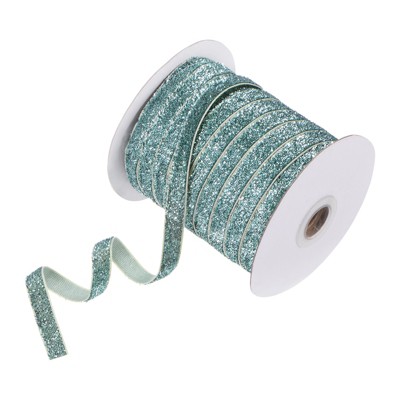 Unique Bargains Metallic Velvet Flexible Ribbon for Crafts 3/8 Inch x 50 Yards 1 Pc