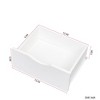 MOEPISY Night Stand with Bookshelf, Night Stand with 2 Storage Drawers for Bedroom White - 4 of 4