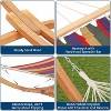 Wood Hammock Stand Only, 475 lbs Capacity Curved Hammock Base for Indoor Outdoor Use, Heavy Duty Weatherproof Frame, Natural Wood - 3 of 4