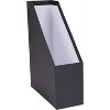 Bigso Viktoria Magazine Organizer - Magazine Holder for Paper and Manuals - File Organizer for Office Desks - 4in x 9.7in x 12.7in - Dark Grey - 4 of 4