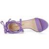 Allegra K Women's Back to College Open Toe Lace Up Chunky High Heels Strappy Sandals - 4 of 4