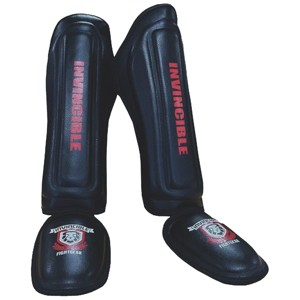 Invincible Fight Gear Shin-n-Step for Muay Thai, MMA, Martial Arts Protective Training Equipment for Sparring or Training Padded and Adjustable.Unisex - 1 of 1