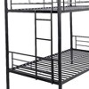 Kumasinova Metal Bunk Bed, Strong Steel Bed Frame with Safe Stairs, Modern Space-Saving Bunk Bed for Teens and Adults, 13" Under-Bed Storage - 3 of 4