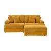 82" L-Shaped Sectional Sofa with Movable Footstool & Storage, 4 Toss Pillows - 2 of 4