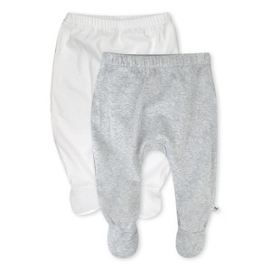 Honest Baby 2-Pack Organic Cotton Footed Pants - 1 of 4