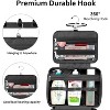 Travel toiletry bag, women's hanging toiletry bag, waterproof makeup bag, full-size container, toiletries - 3 of 4