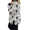 Women's Plaid Long Sleeve Tee - honeyme - 3 of 3