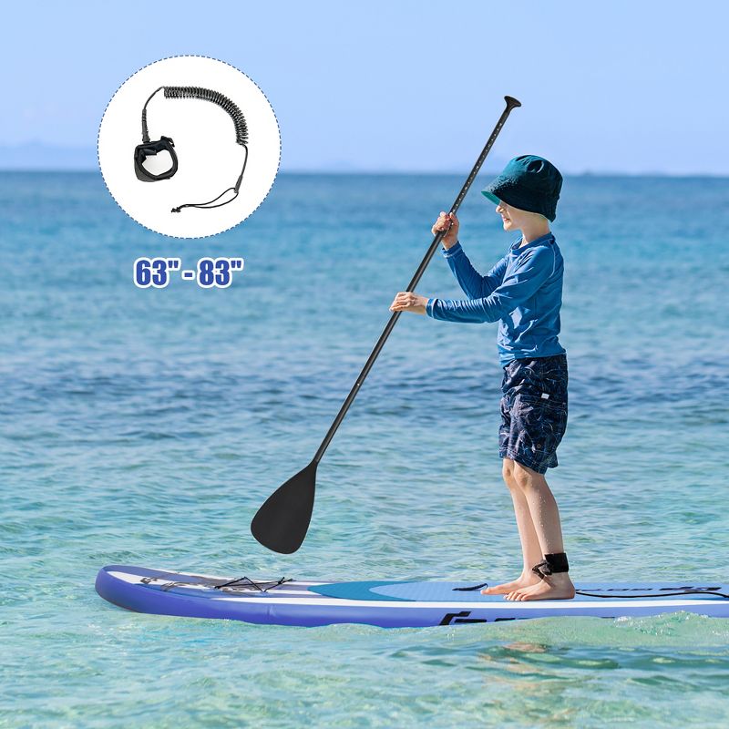 Costway 11' Inflatable Stand Up Paddle Board SUP W/ Carrying Bag Aluminum Paddle, 3 of 11