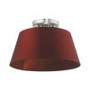 Livex Lighting Belclaire 1 - Light Flush Mount in  Brushed Nickel - 4 of 4