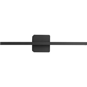 Progress Lighting Phase 5 Linear Vanity Light, 1-Light Wall Light, Matte Black, Acrylic Lens - 1 of 3
