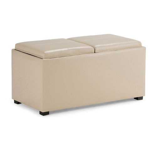 Target leather storage deals ottoman