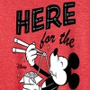 Women's - Disney - Mickey Mouse Here For The Food Short Sleeve Graphic T-Shirt - 2 of 4