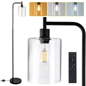Whizmax Industrial Floor Lamp, Dimmable LED Standing Lamp with Remote & Foot Switch, Modern Tall Corner Light for Living Room, Bedroom, Office - 1 of 4