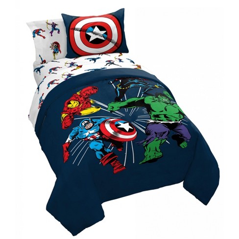 Spiderman Crawl Kid Bed in a Bag Bedding Set w/ Reversible Comforter 