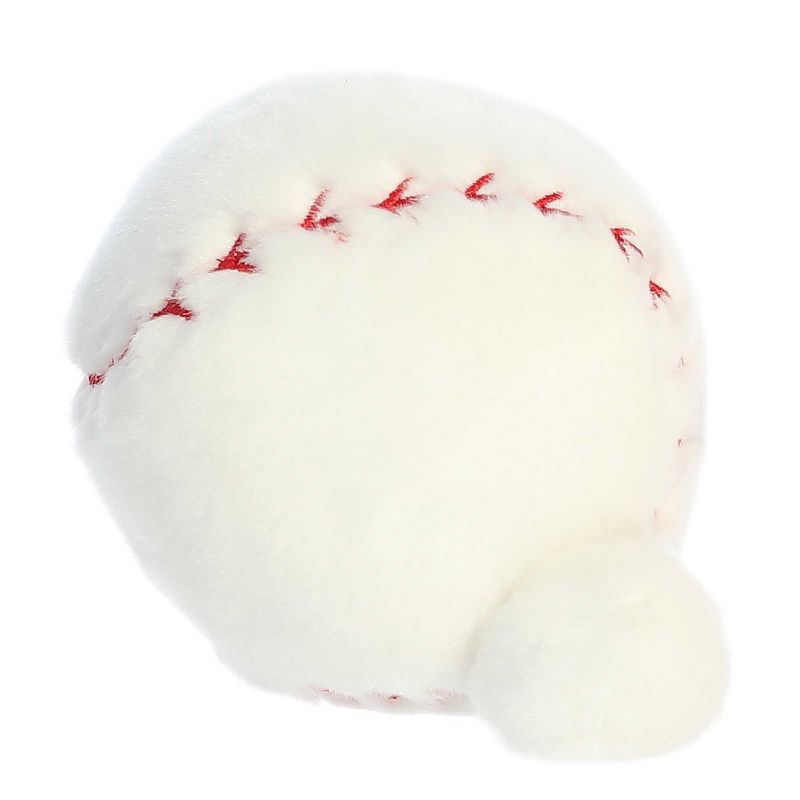 Aurora Mini Slugger Baseball Palm Pals Adorable Stuffed Animal White 4", 3 of 6
