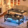 Besiost Coffee Table Lift Top with LED Light and Power Outlet - 2 of 4