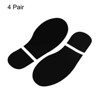 Unique Bargains Home Classroom Floor Stairs Decal PVC Footprint Sticker 4 Pairs - 3 of 4