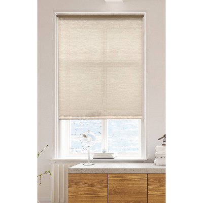 54"x72" Light Filtering Natural Roller Shade Linen - Lumi Home Furnishings